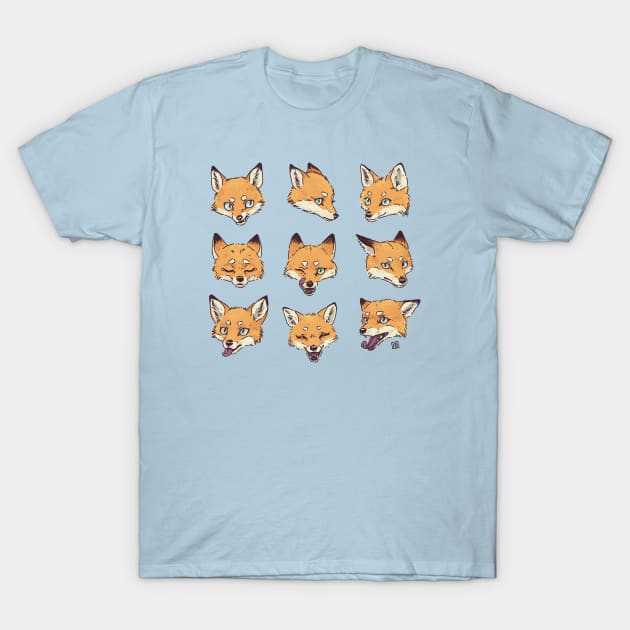 Fox Moods T-Shirt by Freeminds